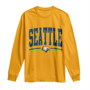 Seattle City Pride Long Sleeve Shirt Vintage Game Day Sports Fan Style TS02 Gold Print Your Wear