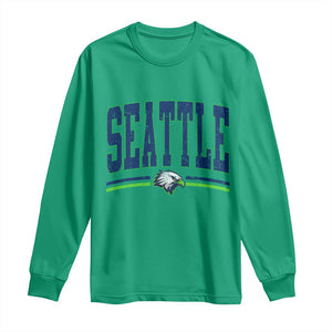 Seattle City Pride Long Sleeve Shirt Vintage Game Day Sports Fan Style TS02 Irish Green Print Your Wear