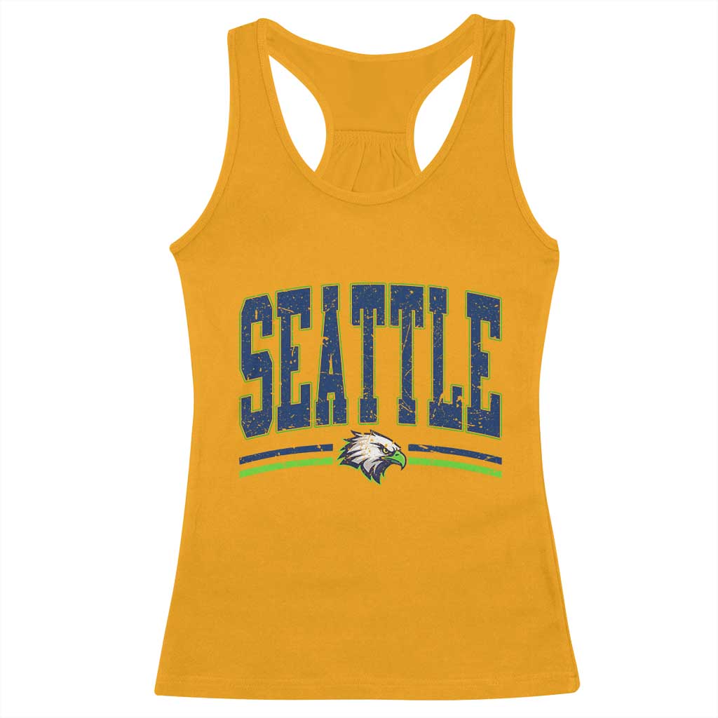 Seattle City Pride Racerback Tank Top Vintage Game Day Sports Fan Style TS02 Gold Print Your Wear