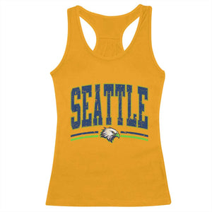Seattle City Pride Racerback Tank Top Vintage Game Day Sports Fan Style TS02 Gold Print Your Wear