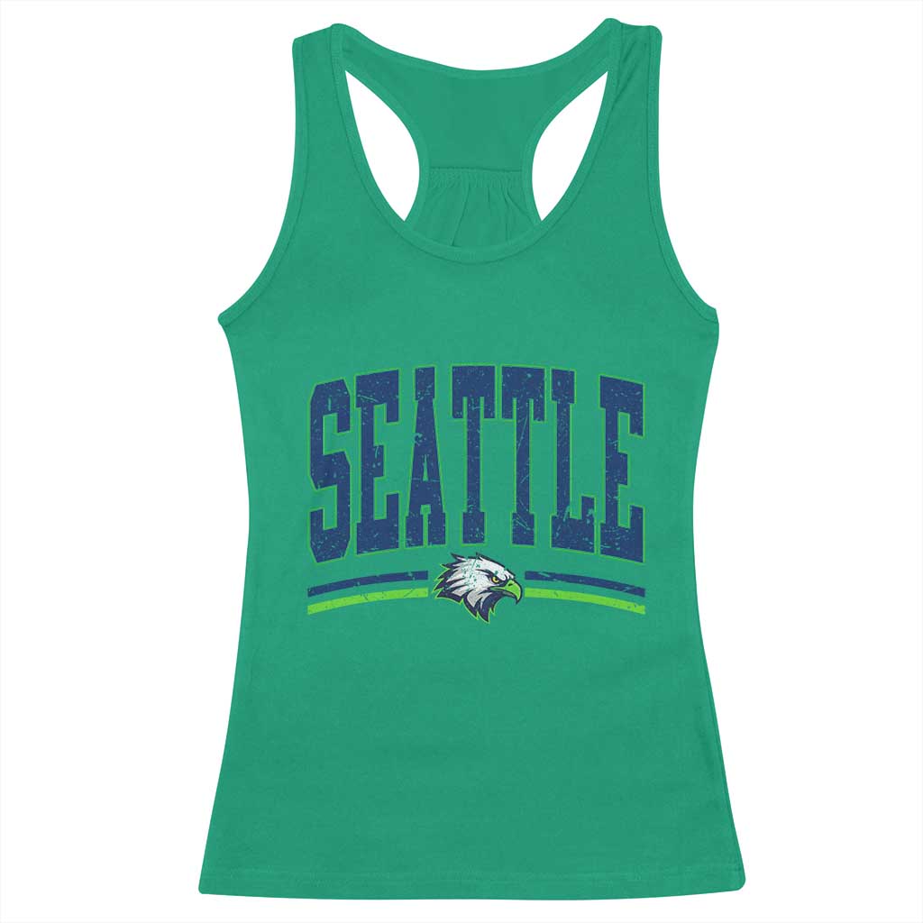 Seattle City Pride Racerback Tank Top Vintage Game Day Sports Fan Style TS02 Irish Green Print Your Wear