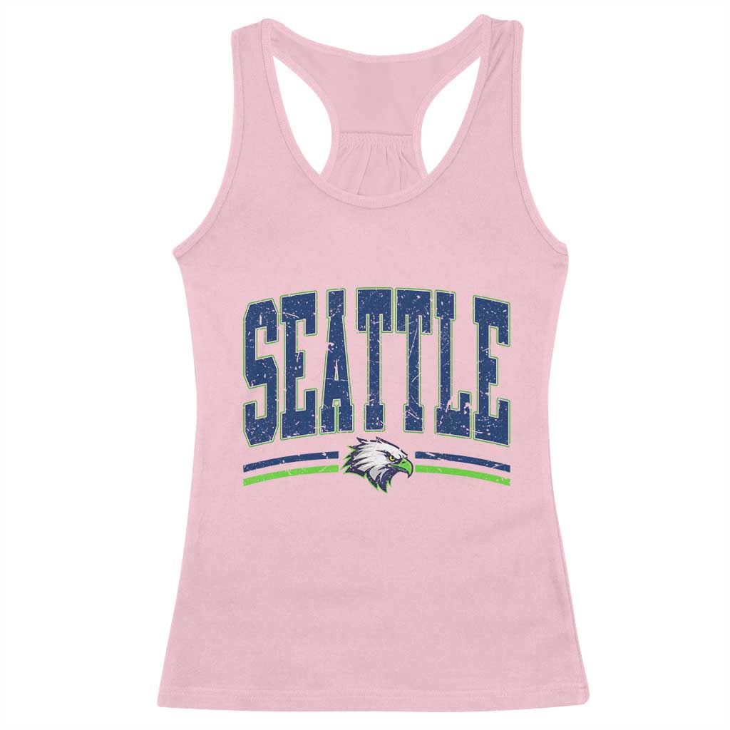 Seattle City Pride Racerback Tank Top Vintage Game Day Sports Fan Style TS02 Light Pink Print Your Wear