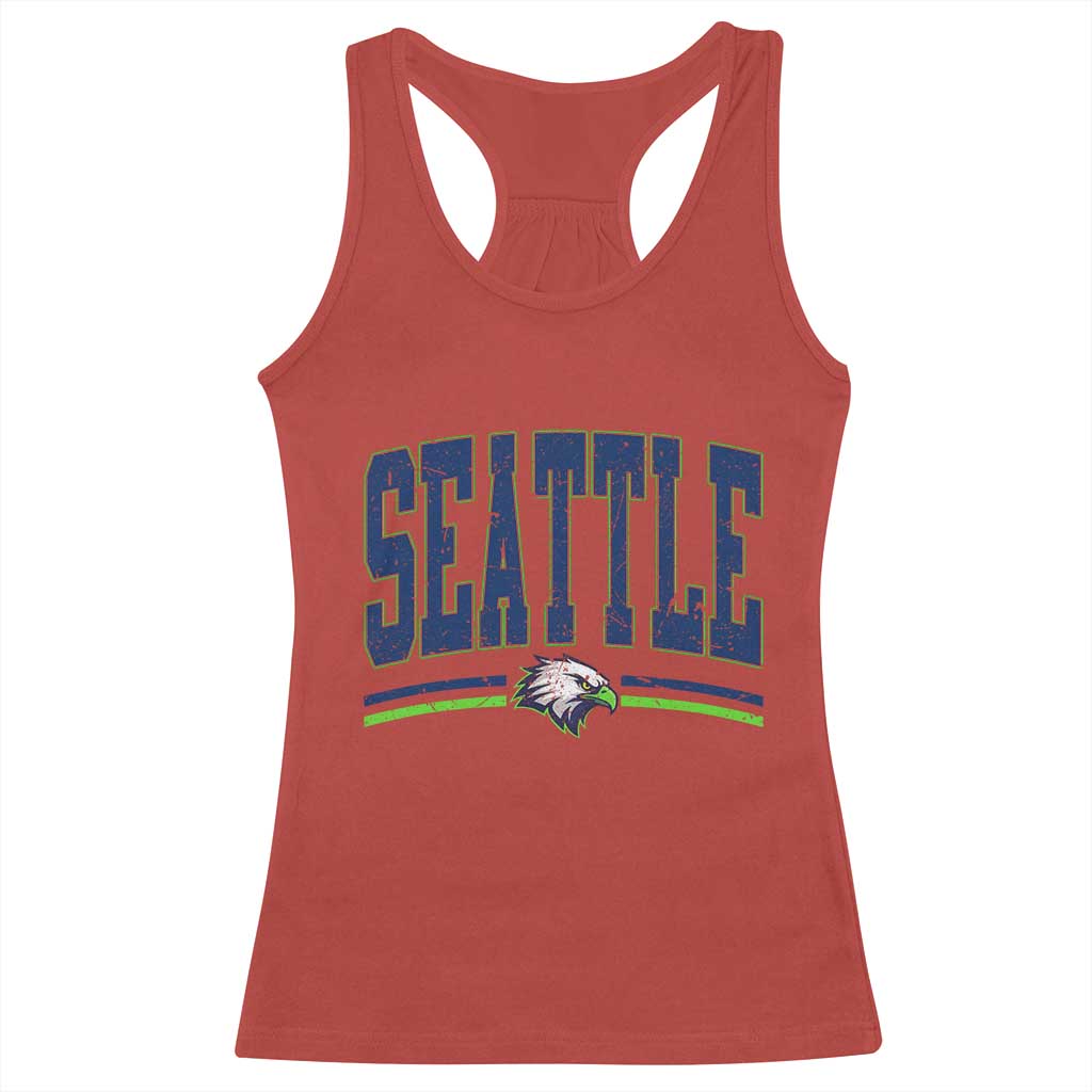 Seattle City Pride Racerback Tank Top Vintage Game Day Sports Fan Style TS02 Red Print Your Wear