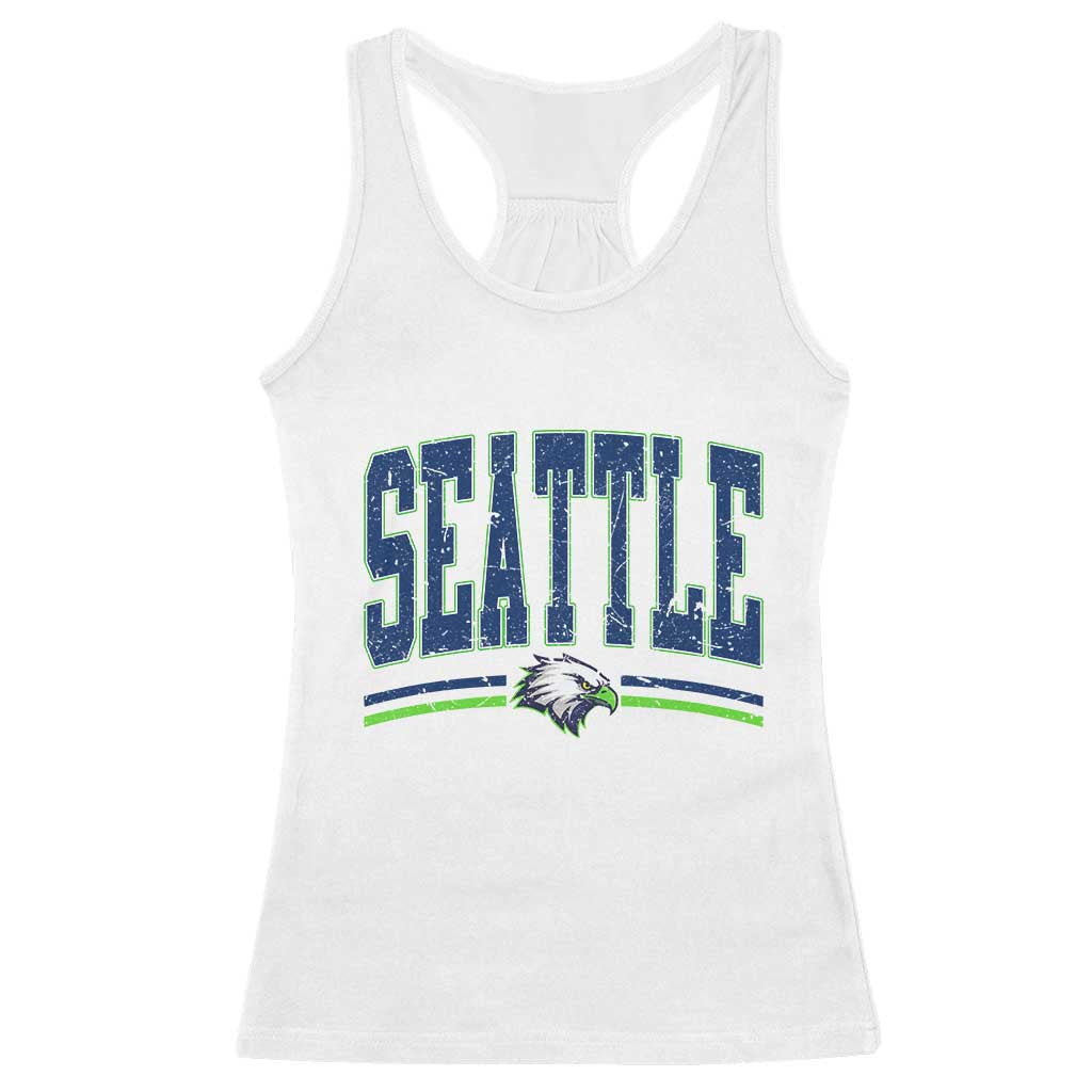 Seattle City Pride Racerback Tank Top Vintage Game Day Sports Fan Style TS02 White Print Your Wear