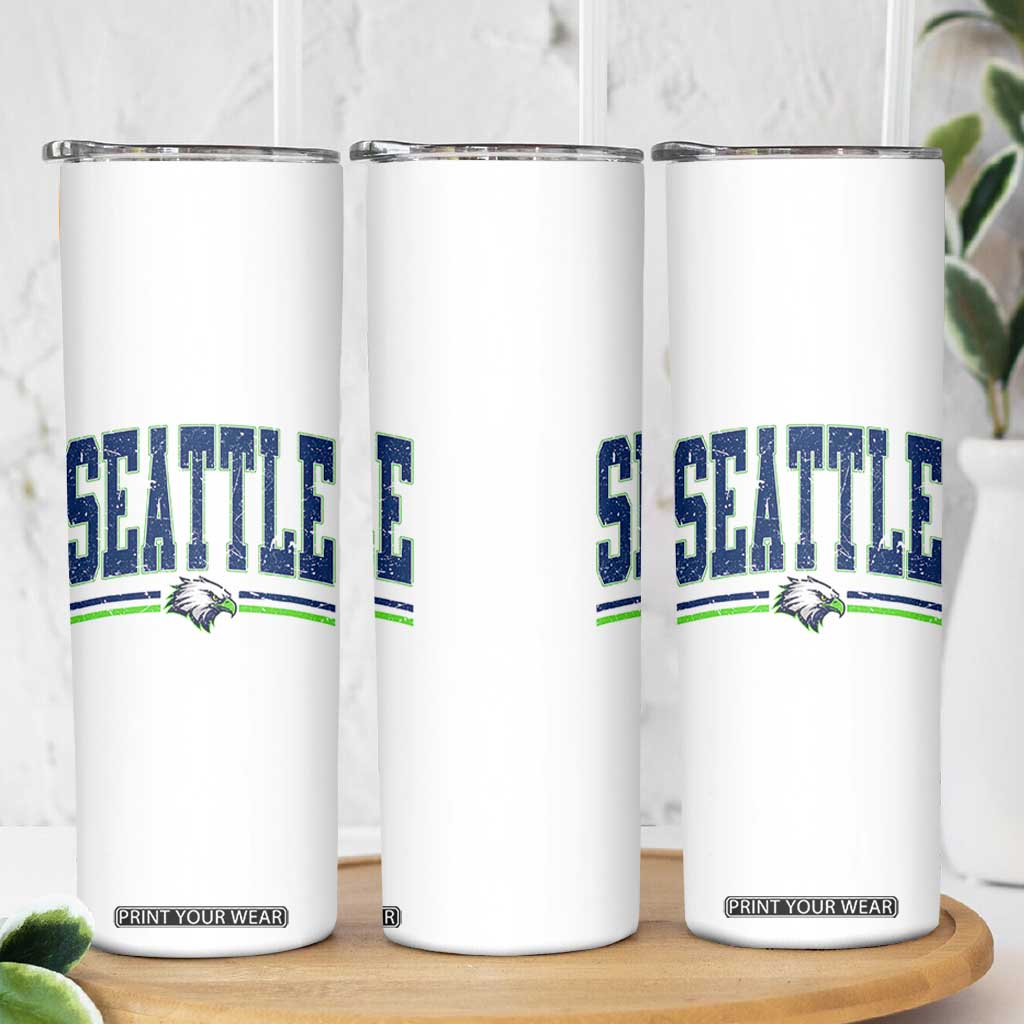 Seattle City Pride Skinny Tumbler Vintage Game Day Sports Fan Style TS02 Print Your Wear