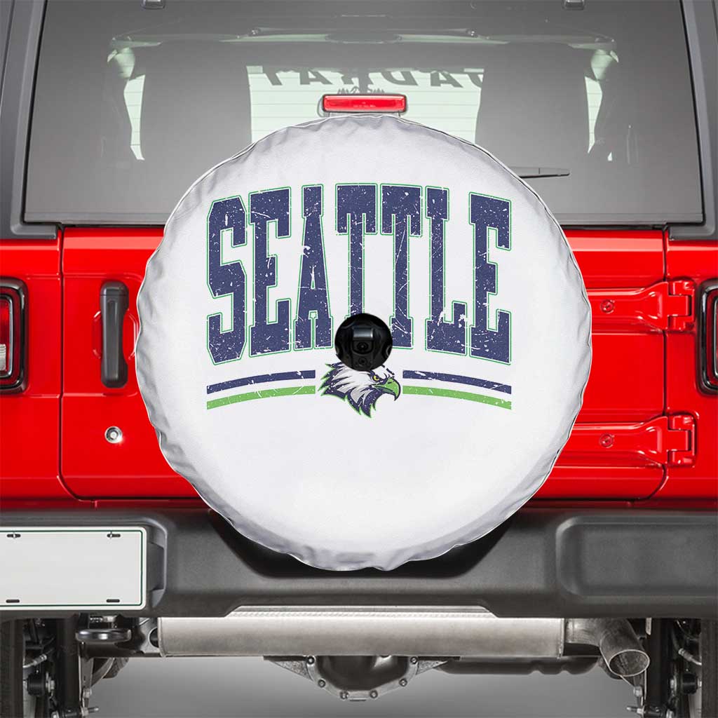 Seattle City Pride Spare Tire Cover Vintage Game Day Sports Fan Style TS02 White Print Your Wear