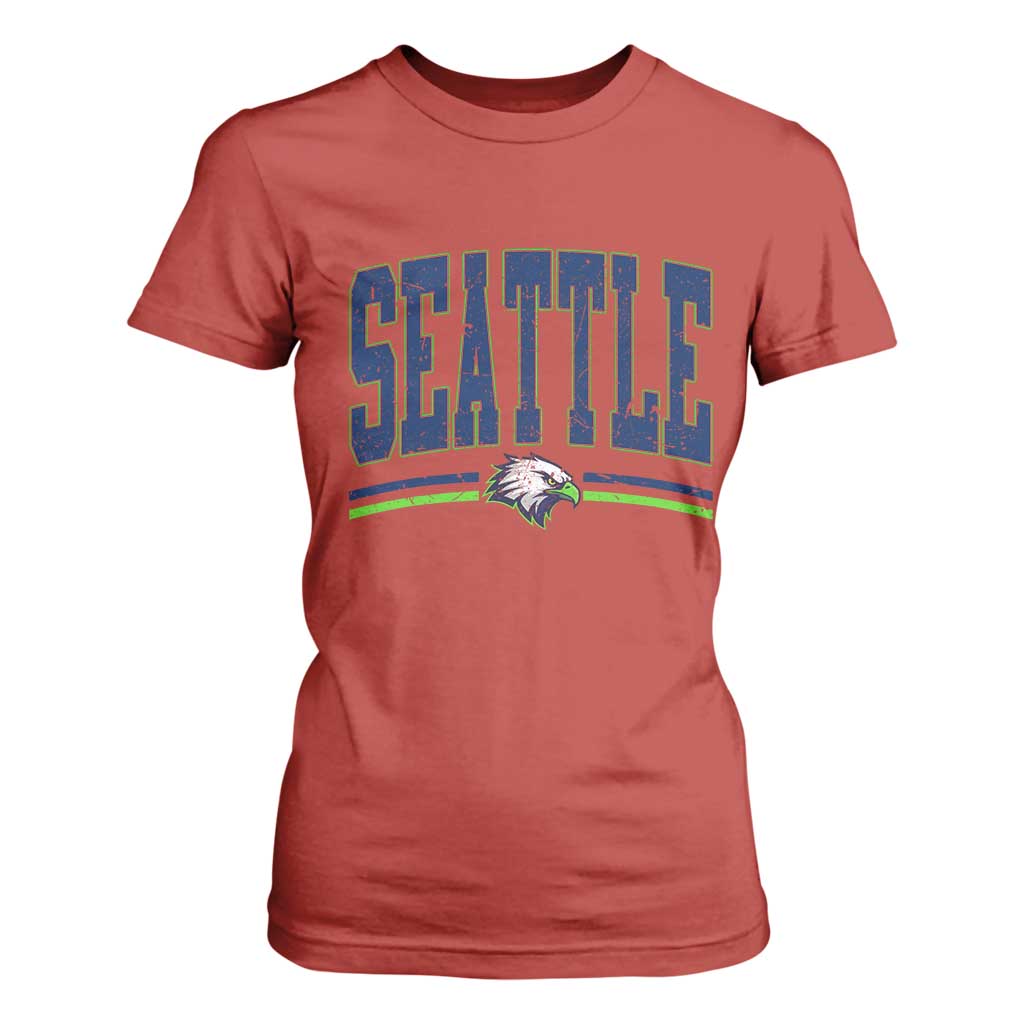 Seattle City Pride T Shirt For Women Vintage Game Day Sports Fan Style TS02 Red Print Your Wear