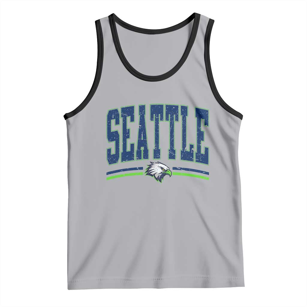 Seattle City Pride Tank Top Vintage Game Day Sports Fan Style TS02 Athletic Heather Black Print Your Wear