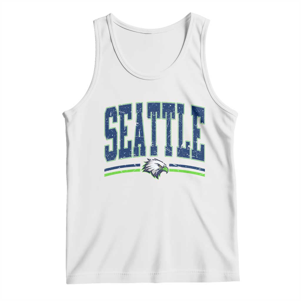 Seattle City Pride Tank Top Vintage Game Day Sports Fan Style TS02 White Print Your Wear