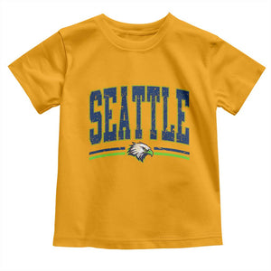Seattle City Pride Toddler T Shirt Vintage Game Day Sports Fan Style TS02 Gold Print Your Wear