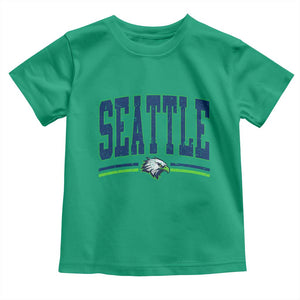 Seattle City Pride Toddler T Shirt Vintage Game Day Sports Fan Style TS02 Irish Green Print Your Wear