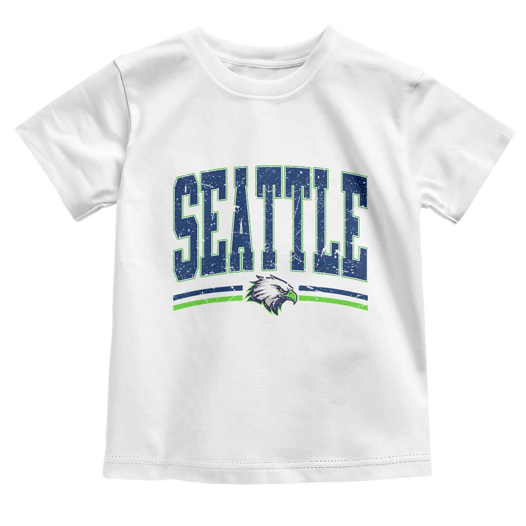 Seattle City Pride Toddler T Shirt Vintage Game Day Sports Fan Style TS02 White Print Your Wear