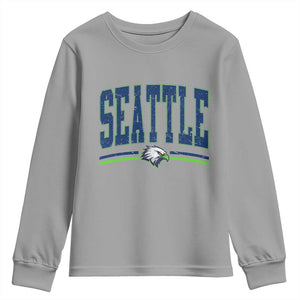 Seattle City Pride Youth Sweatshirt Vintage Game Day Sports Fan Style TS02 Sport Gray Print Your Wear