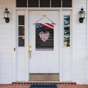 Patriots 1776 Red and Blue Heart Garden Flag Classic Patriotic Sports Fan Style TS02 Print Your Wear
