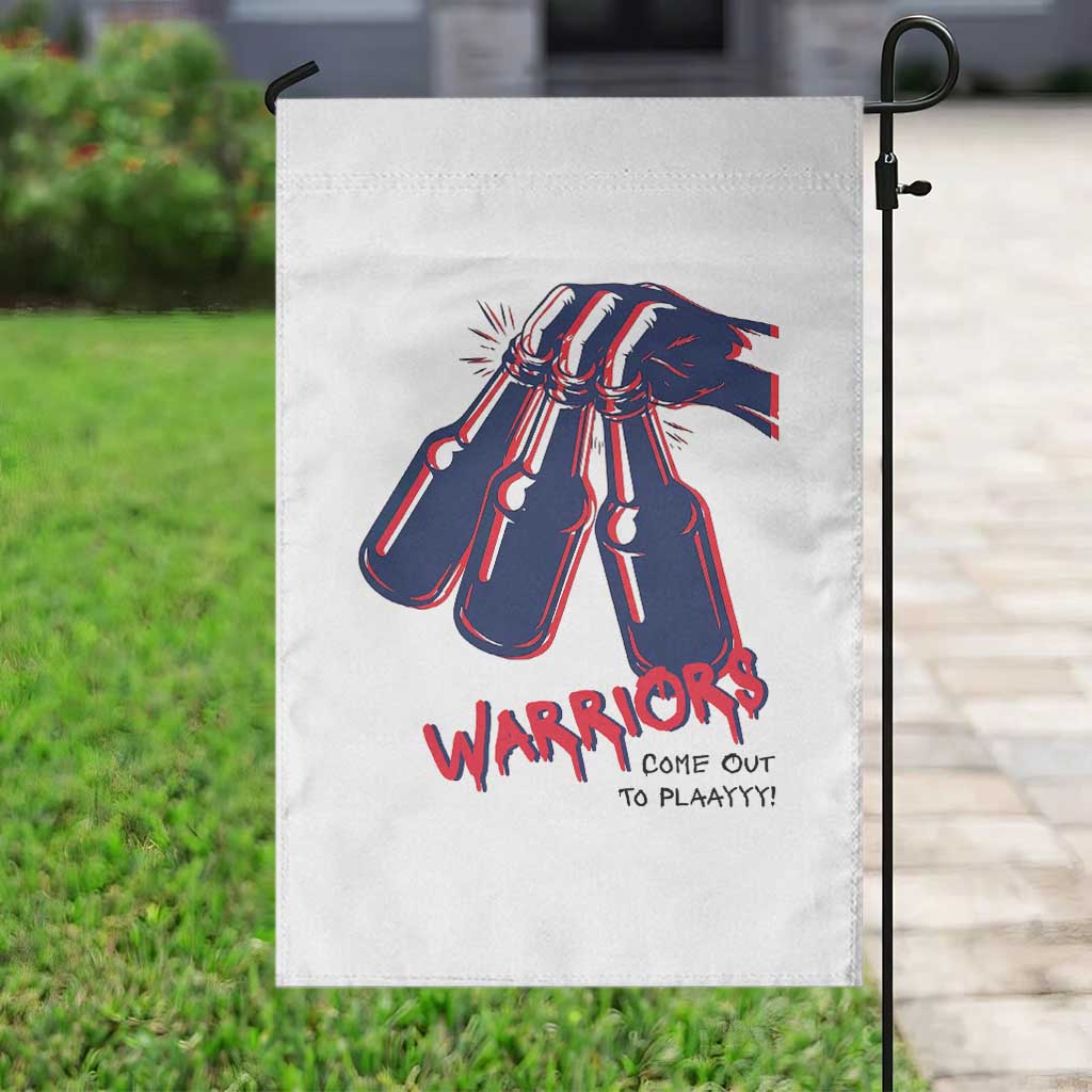 Warriors Come Out to Play Garden Flag Energetic Game Day Patriot Motivation TS02 Print Your Wear