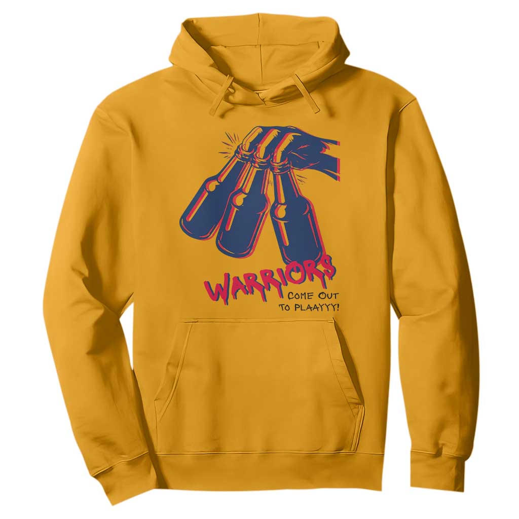 Warriors Come Out to Play Hoodie Energetic Game Day Patriot Motivation TS02 Gold Print Your Wear