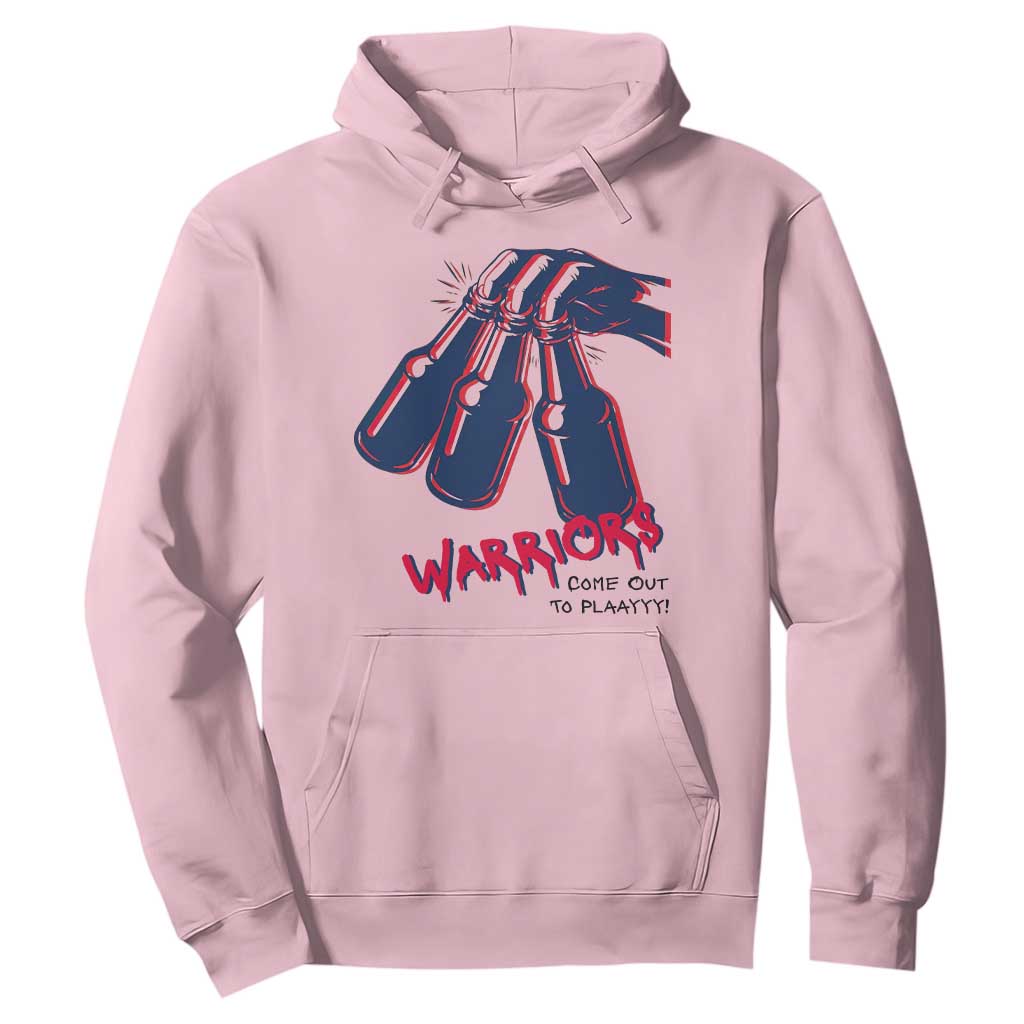 Warriors Come Out to Play Hoodie Energetic Game Day Patriot Motivation TS02 Light Pink Print Your Wear