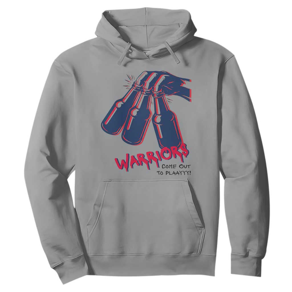 Warriors Come Out to Play Hoodie Energetic Game Day Patriot Motivation TS02 Sport Gray Print Your Wear