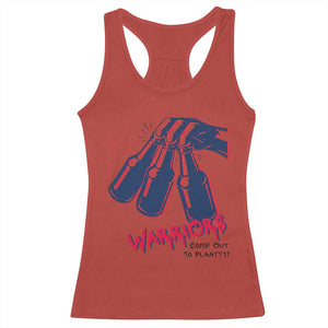 Warriors Come Out to Play Racerback Tank Top Energetic Game Day Patriot Motivation TS02 Red Print Your Wear