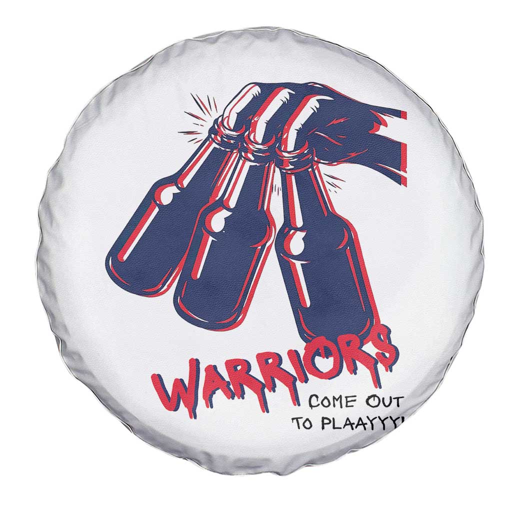 Warriors Come Out to Play Spare Tire Cover Energetic Game Day Patriot Motivation TS02 Print Your Wear