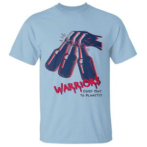 Warriors Come Out to Play T Shirt Energetic Game Day Patriot Motivation TS02 Light Blue Print Your Wear