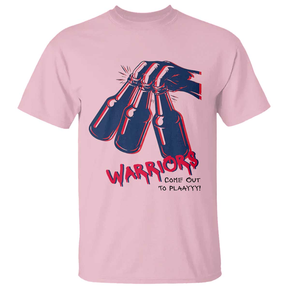Warriors Come Out to Play T Shirt Energetic Game Day Patriot Motivation TS02 Light Pink Print Your Wear