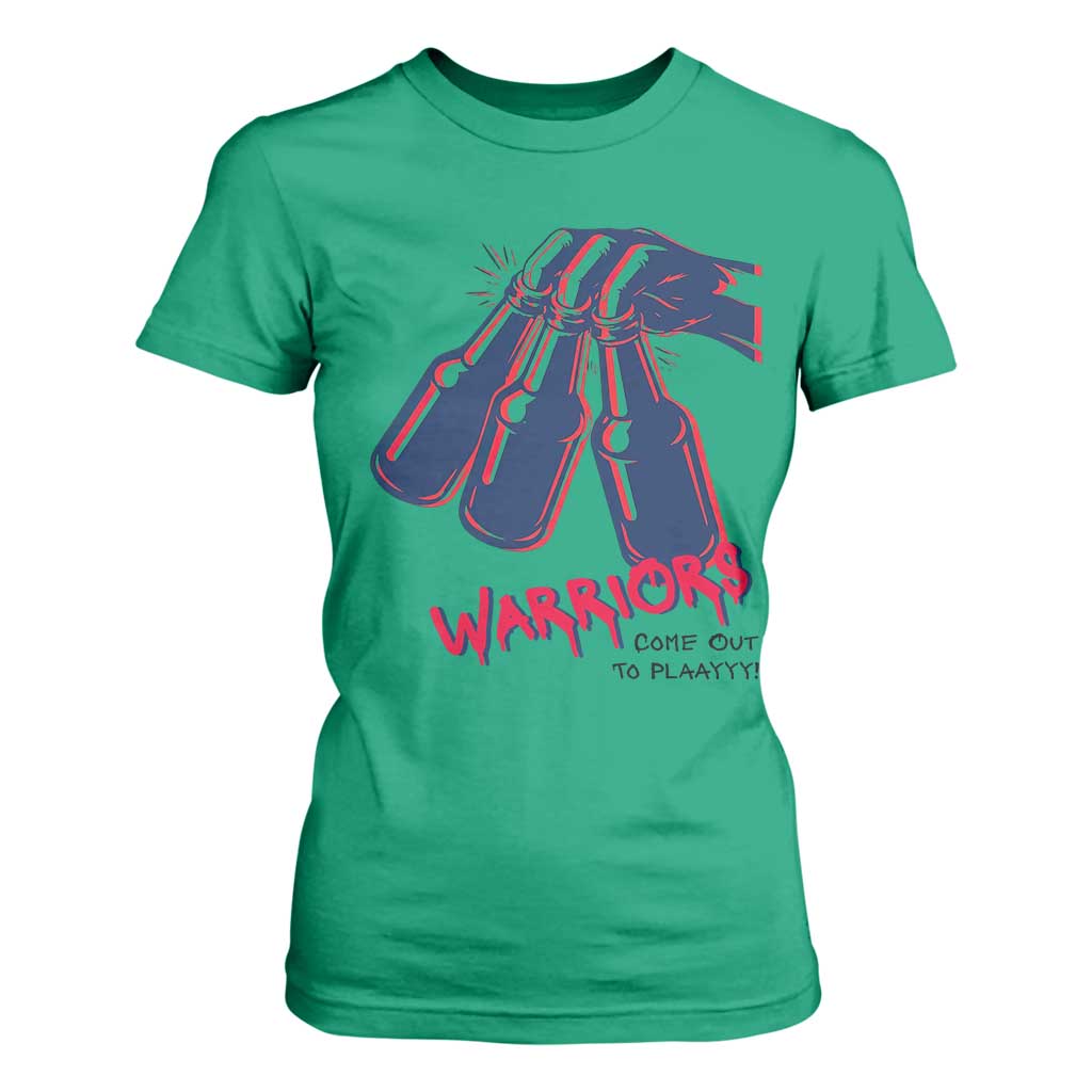 Warriors Come Out to Play T Shirt For Women Energetic Game Day Patriot Motivation TS02 Irish Green Print Your Wear