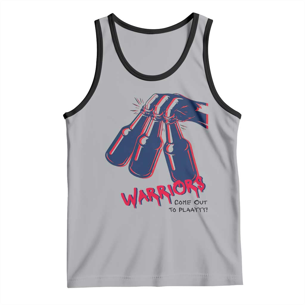 Warriors Come Out to Play Tank Top Energetic Game Day Patriot Motivation TS02 Athletic Heather Black Print Your Wear
