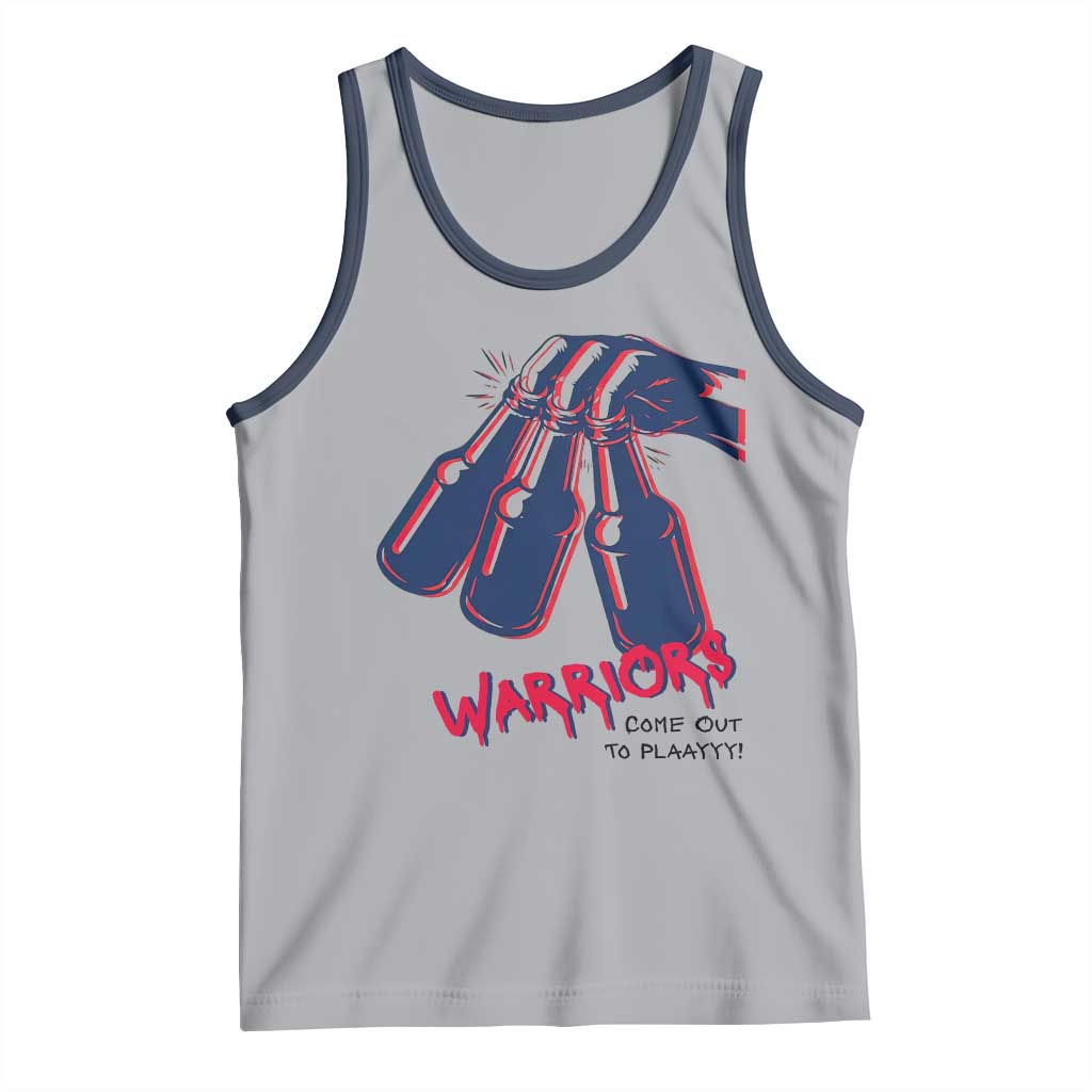 Warriors Come Out to Play Tank Top Energetic Game Day Patriot Motivation TS02 Athletic Heather Navy Print Your Wear