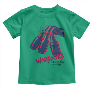 Warriors Come Out to Play Toddler T Shirt Energetic Game Day Patriot Motivation TS02 Irish Green Print Your Wear