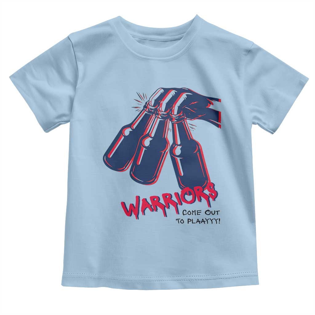 Warriors Come Out to Play Toddler T Shirt Energetic Game Day Patriot Motivation TS02 Light Blue Print Your Wear