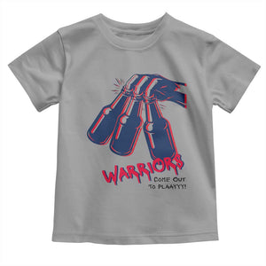 Warriors Come Out to Play Toddler T Shirt Energetic Game Day Patriot Motivation TS02 Sport Gray Print Your Wear