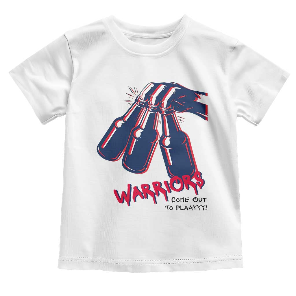 Warriors Come Out to Play Toddler T Shirt Energetic Game Day Patriot Motivation TS02 White Print Your Wear