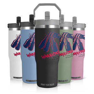 Warriors Come Out to Play Flip Straw Tumbler Energetic Game Day Patriot Motivation TS02 Print Your Wear