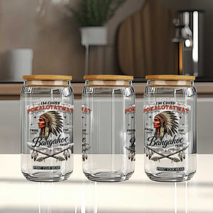 Funny I'm Chief Pokalotatwat from The Tribe Glass Can Indigenous Native American Vintage Headdress TS02 Print Your Wear