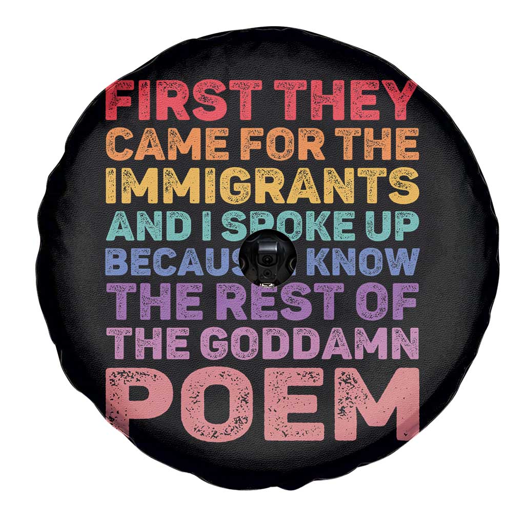First They Came for The Immigrants Spare Tire Cover TS02 Print Your Wear
