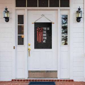 You AR The One for Me Garden Flag Patriotic Valentine Gun Romantic Rifle and Flag TS02 Print Your Wear