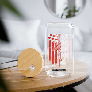 You AR The One for Me Glass Can Patriotic Valentine Gun Romantic Rifle and Flag TS02 Print Your Wear