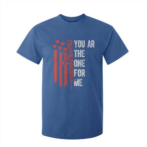 You AR The One for Me T Shirt For Kid Patriotic Valentine Gun Romantic Rifle and Flag TS02 Royal Blue Print Your Wear