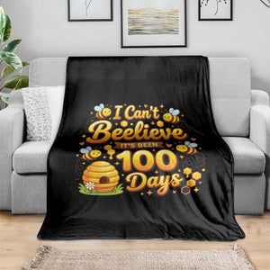 I Can't Believe It's Been 100 Days of School Cute Bee Throw Blanket TS02 Print Your Wear