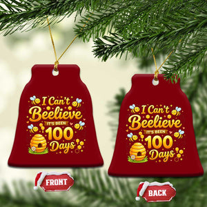 I Can't Believe It's Been 100 Days of School Cute Bee Ceramic Ornament TS02 Print Your Wear