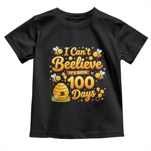 I Can't Believe It's Been 100 Days of School Cute Bee Toddler T Shirt TS02 Black Print Your Wear