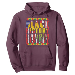 Black History is American History Hoodie Patriotic African Pride TS02 Maroon Print Your Wear