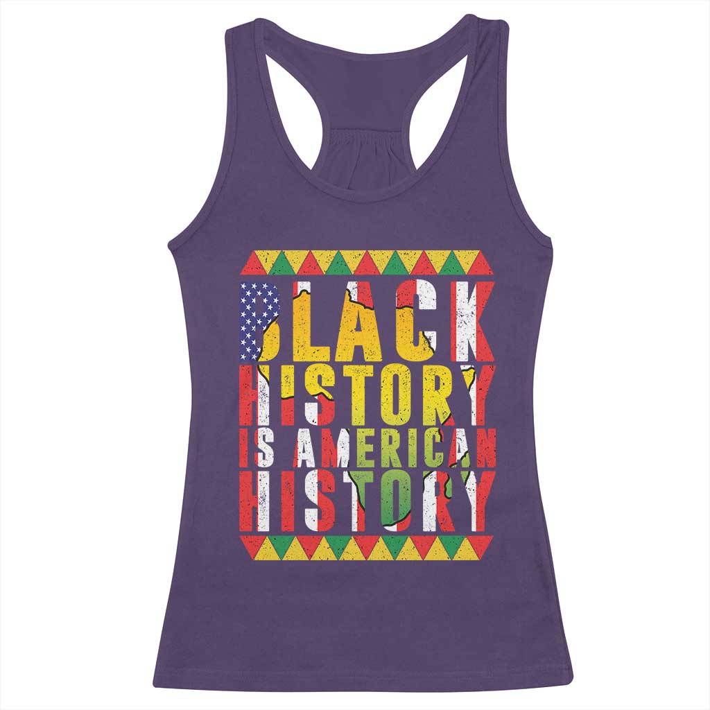 Black History is American History Racerback Tank Top Patriotic African Pride TS02 Purple Print Your Wear