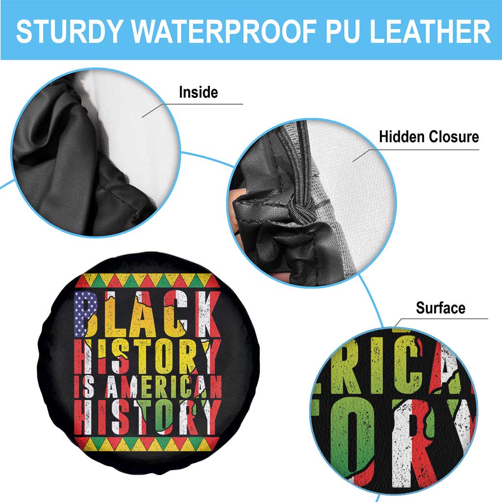 Black History is American History Spare Tire Cover Patriotic African Pride TS02 Print Your Wear