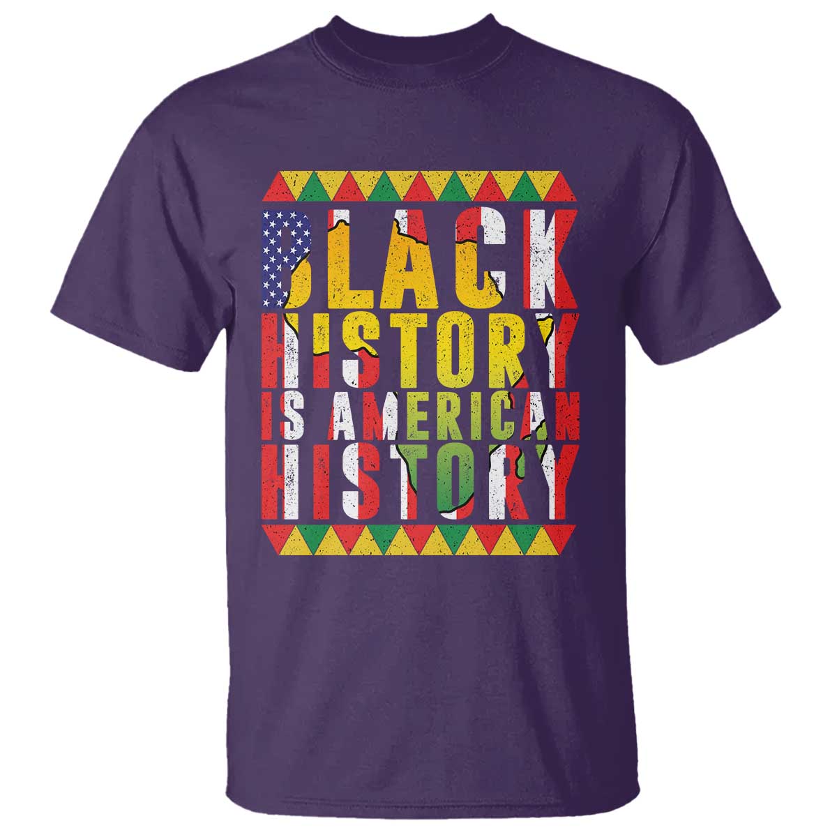Black History is American History T Shirt Patriotic African Pride TS02 Purple Print Your Wear