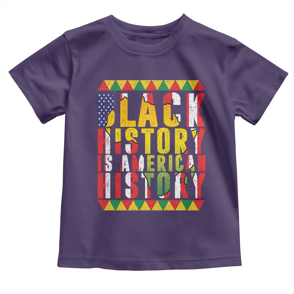 Black History is American History Toddler T Shirt Patriotic African Pride TS02 Purple Print Your Wear