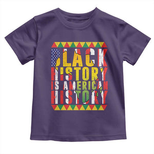 Black History is American History Toddler T Shirt Patriotic African Pride TS02 Purple Print Your Wear
