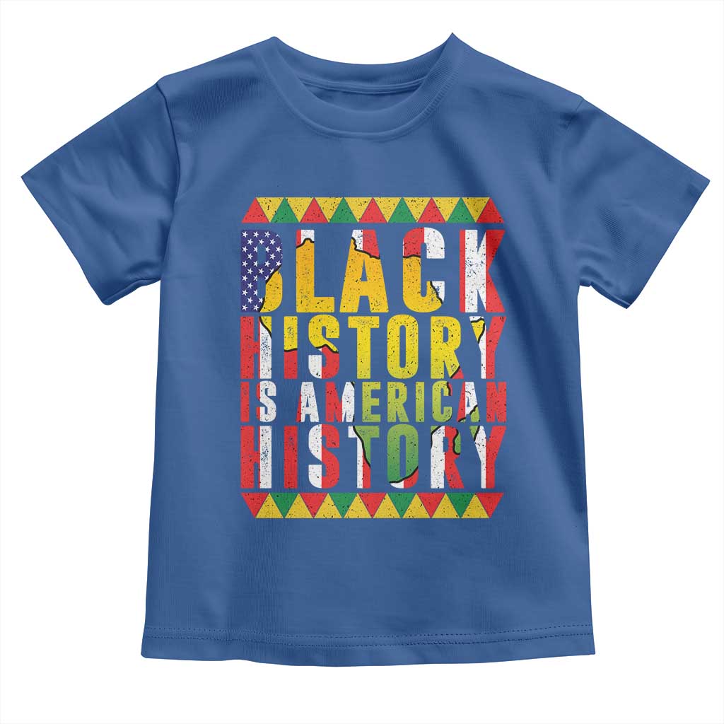 Black History is American History Toddler T Shirt Patriotic African Pride TS02 Royal Blue Print Your Wear