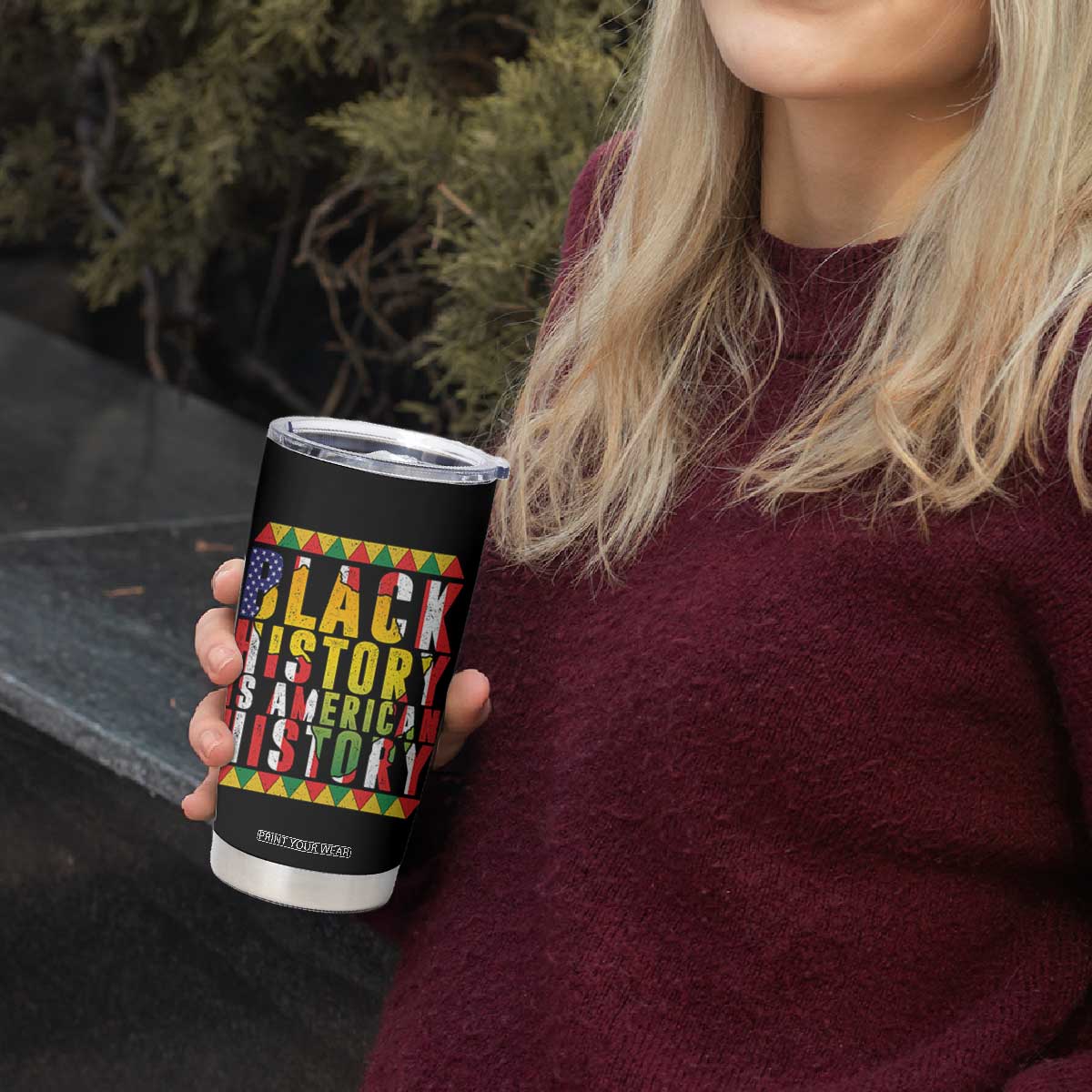 Black History is American History Tumbler Cup Patriotic African Pride TS02 Print Your Wear